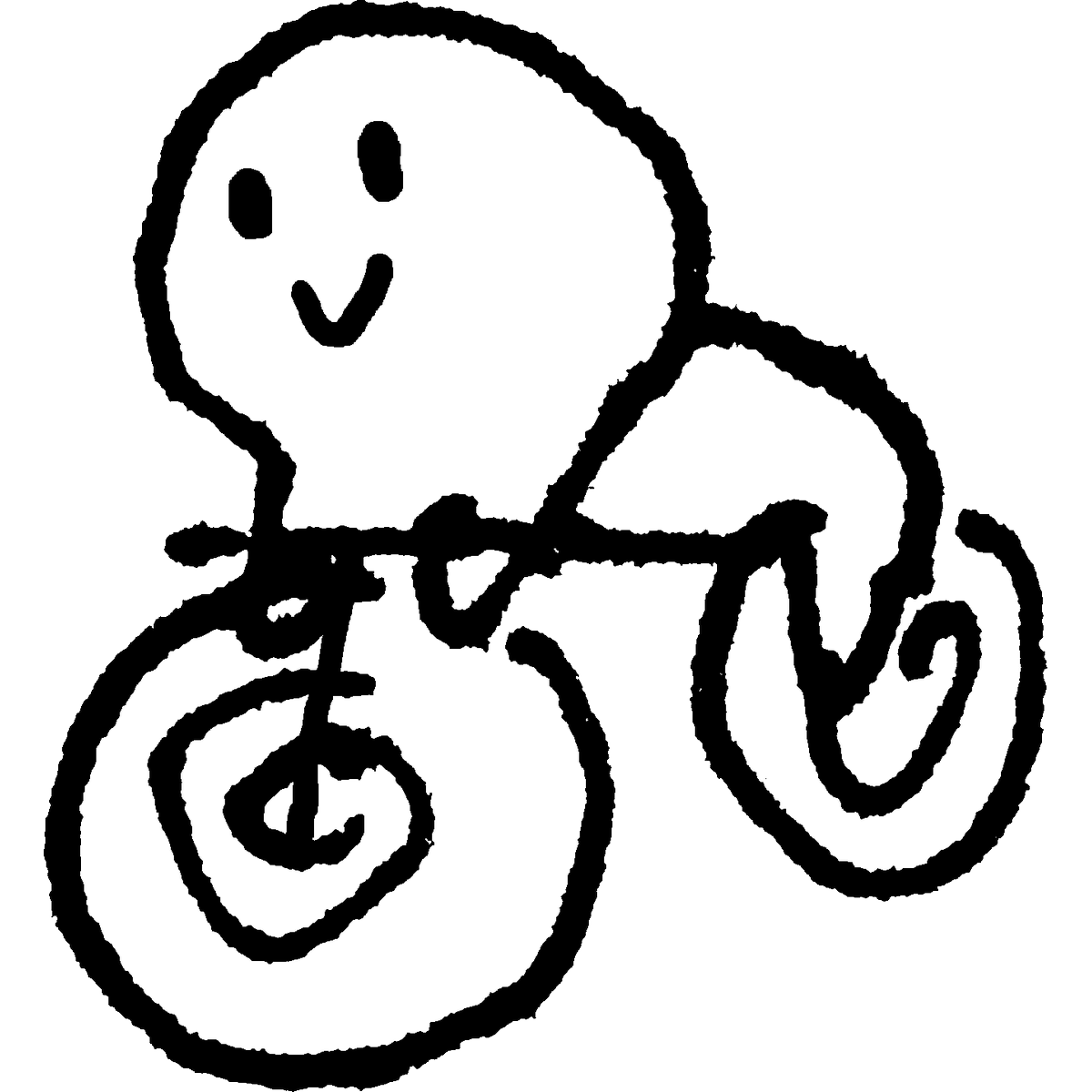 自転車 競輪のイラスト Cycling Bmx Mountainbike てがきですのb かわいい ゆるい無料イラスト